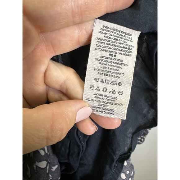 Free People First Kiss Maxi Dress S Navy Blue Cheetah Print Y2K Witchy - Picture 7 of 9